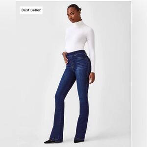 NWOT. SPANX Flare Jeans. 
Designed with premium stretch denim.